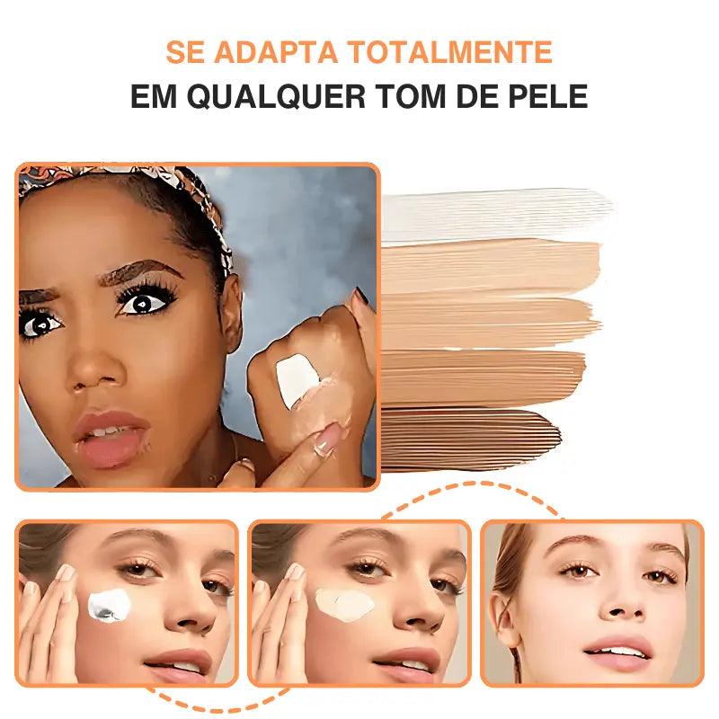 Base Inteligente que muda de cor para pele madura