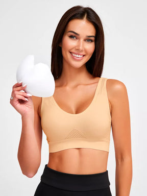 (Compre 1 Leve 3) Sutiã push-up anti-flacidez sem aro e com elevação sexy + Brinde Exclusivo