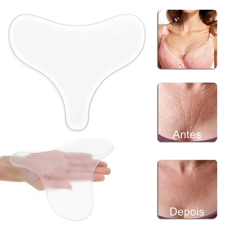 Adesivos antirrugas de silicone para a área do Colo "Chega de Rugas"