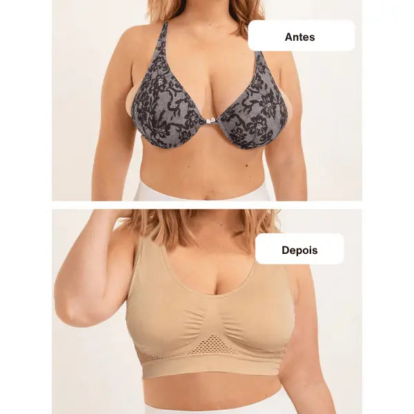 (Compre 1 Leve 3) Sutiã push-up anti-flacidez sem aro e com elevação sexy + Brinde Exclusivo