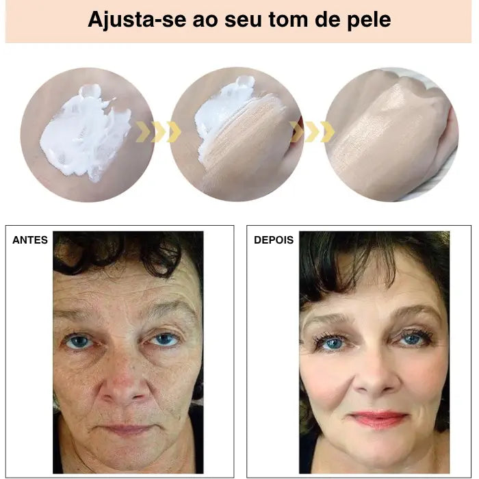 Base Inteligente que muda de cor para pele madura