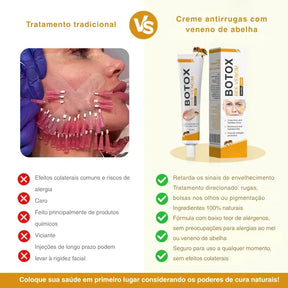 Creme antirrugas com veneno de abelha