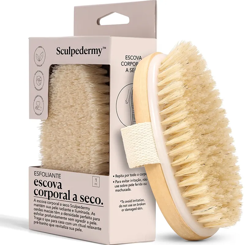 Escova Esfoliante Corporal de cerdas secas anticelulite Sculpedermy™