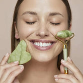Conjunto BeladermySkin™ Roll-on e Gua Sha com Pedra de Jade